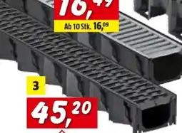 Bauhaus Kunststoffrinne HEXALINE Angebot