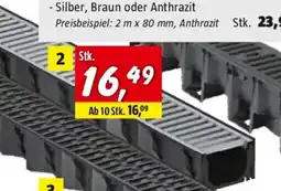 Bauhaus Kunststoffrinne HEXALINE Angebot