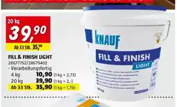 Bauhaus Fill & finish light Angebot