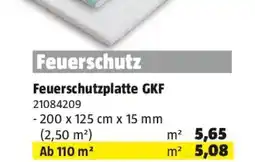 Bauhaus Feuerschutzplatte gkf Angebot