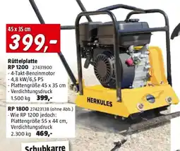 Bauhaus Rüttelplatte RP 1200 Angebot