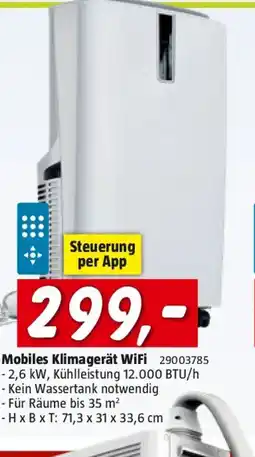 Bauhaus Voltomat Mobiles Klimagerät WiFi 12.000 BTU Angebot
