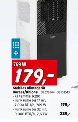 Bauhaus Mobiles Klimagerät Boreas/Khione Angebot