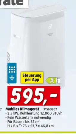 Bauhaus Voltomat Mobiles Klimagerät Angebot