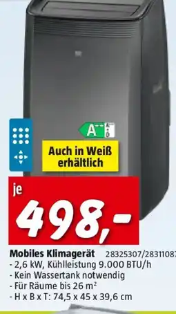 Bauhaus Mobiles Klimagerät Angebot