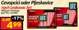 Wurstico Cevapcici oder Pljeskavice nach Leskovac Art Angebot