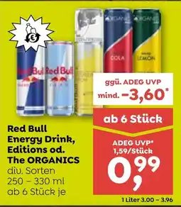 ADEG Red Bull Energy Drink, Editions od. The ORGANICS Angebot