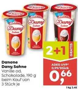 ADEG Danone Dany Sahne Vanille od. Schokolade Angebot
