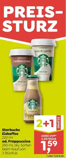 ADEG Starbucks Eiskaffee od. Frappuccino Angebot
