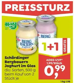 ADEG Schärdinger Bergbauern Joghurt im Glas Angebot