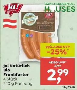 ADEG Ja! natürlich bio Frankfurter Angebot