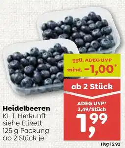 ADEG Heidelbeeren Angebot