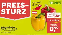 ADEG Da komm'ich her! Paprika rot od. gelb Angebot