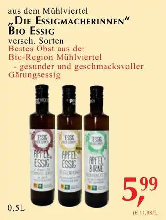 Die essigmacherinnen bio essig