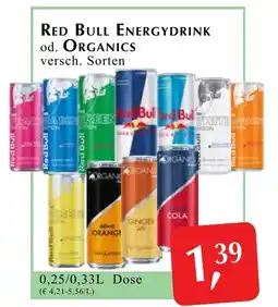 Winkler Markt Red bull energydrink od. organics Angebot