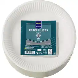 Metro Pappteller Ø 23 cm, Preisangabe ohne MwSt. (Preis inkl. MwSt. 8,10 €), METRO Angebot