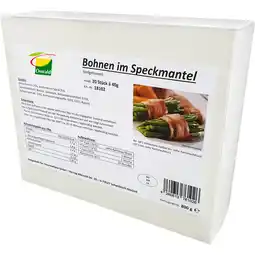 Metro Bohnen im Speckmantel, Preisangabe ohne MwSt. (Preis inkl. MwSt. 15,94 €), METRO Angebot