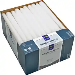 Metro Spitzkerzen 22 x 240 mm weiß, Preisangabe ohne MwSt. (Preis inkl. MwSt. 0,40 €), METRO Angebot