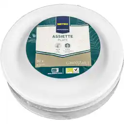 Metro Zuckerrohr Teller Ø 23 cm, Preisangabe ohne MwSt. (Preis inkl. MwSt. 10,19 €), METRO Angebot