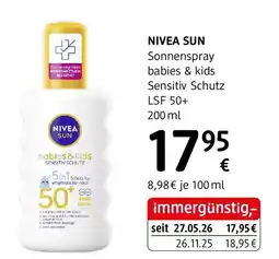 dm Sonnenspray babies & kids Sensitiv Schutz LSF 50+ Angebot