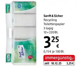dm Recycling Toilettenpapier Angebot