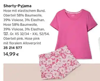 Tchibo Eduscho Shorty-Pyjama Angebot