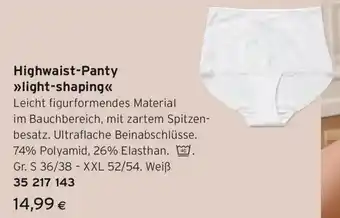 Tchibo Eduscho Highwaist-Panty light-shaping Angebot