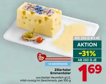 Billa Zillertaler Emmentaler Angebot