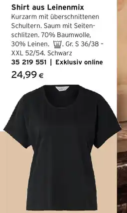 Tchibo Eduscho Shirt aus Leinenmix Angebot