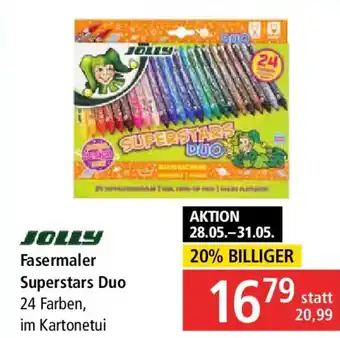 Pagro Diskont JOLLY Fasermaler Superstars Duo Angebot