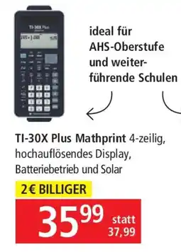 Pagro Diskont TI-30X Plus Mathprint Angebot