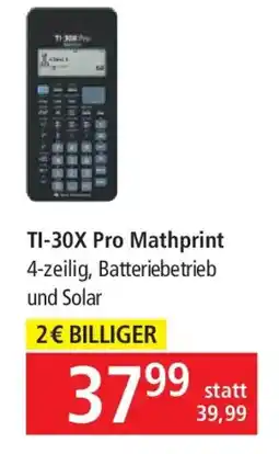 Pagro Diskont TI-30X Pro Mathprint Angebot