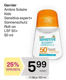 Bipa Ambre solaire kids sensitive expert+ roll-on lsf 50+ Angebot