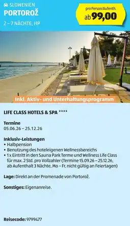 Hofer Reisen Slowenien portorož Angebot