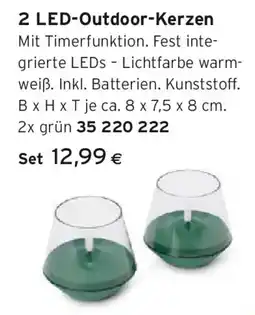 Tchibo Eduscho 2 led outdoor kerzen Angebot
