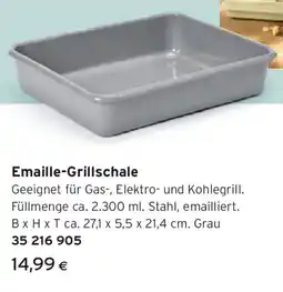 Tchibo Eduscho Emaille Grillschale Angebot