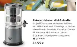 Tchibo Eduscho Akkubetriebener Mini Entsafter Angebot