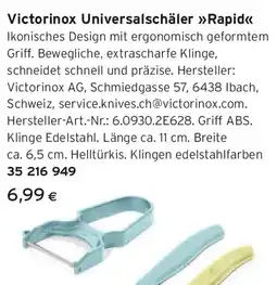 Tchibo Eduscho Victorinox Universalschäler Rapid Angebot