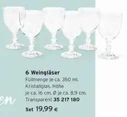 Tchibo Eduscho 6 Weingläser Angebot