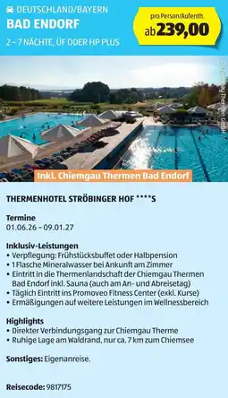 Hofer Reisen Bad endorf Angebot