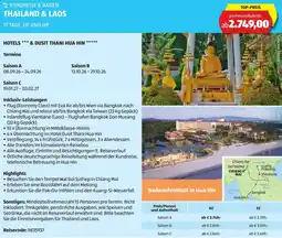 Hofer Reisen Rundreise & baden thailand & laos Angebot