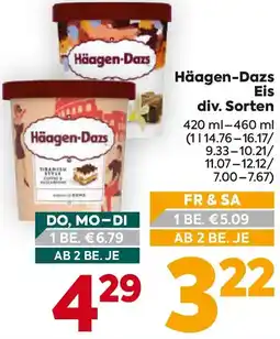 Billa Häagen-Dazs Angebot