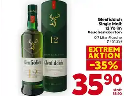 Billa Glenfiddich Glenfiddich 12 Yo im Geschenkkarton Angebot