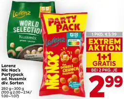 Billa Lorenz Nic Nac's Partypack od. Nussmix div. Sorten Angebot