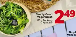 Billa Simply Good Vogerlsalat Angebot