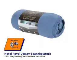 Action Hotel Royal Jersey Spannbetttuch Angebot