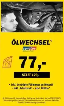 Forstinger Ölwechsel Angebot
