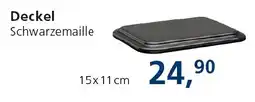 Strasser Markt Deckel Schwarzemaille Angebot