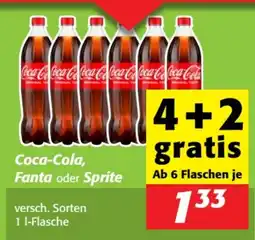 Nah&Frisch Coca-Cola, Fanta oder Sprite Angebot