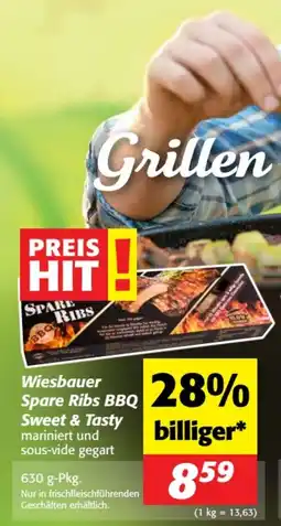 Nah&Frisch Wiesbauer Spare Ribs BBQ Sweet & Tasty Angebot